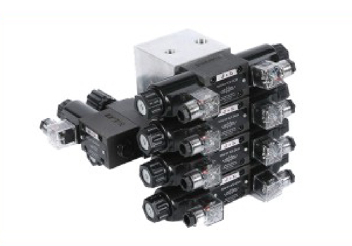 Conjunto de bloques de válvula de máquina de aserración automática